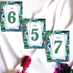 Blue Rose Table Cards Number 1-50 Double Sided For Wedding Reception Event Party Baby Shower Birthday 4x6, AT-TABLE-CARD-844 - Image 4