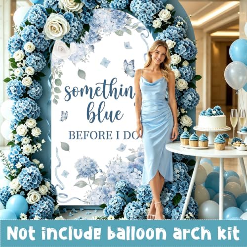 Something Blue Before i Do Bridal Shower Arch Backdrop 7.2 FT - Image 2