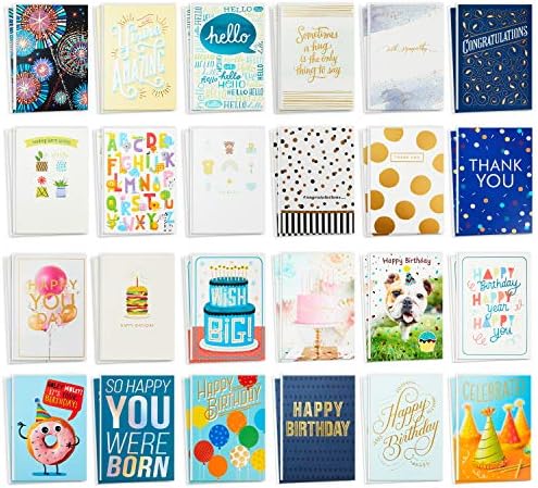 Hallmark All Occasion Cards - Assortment of 24 Handmade Greeting Cards, Painted Dots - Birthday, Baby Shower, Wedding, Sympathy - Image 4