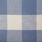 DII Buffalo Check Collection, Classic Farmhouse Tablecloth, 70" Round, Stonewash Blue - Image 2