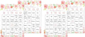 InvitationHouse Pink Floral Baby Shower Bingo Cards - Prefilled Baby Bingo Games - Set of 24 (Pack of 2) by InvitationHouse