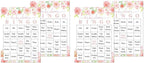 InvitationHouse Pink Floral Baby Shower Bingo Cards - Prefilled Baby Bingo Games - Set of 24 (Pack of 2) by InvitationHouse