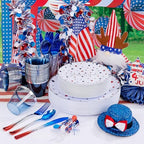 EjonirInjonir 180pcs 4th of July Plastic Plates for Independence Day - Image 5