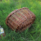 Wicker Picnic Baskets with Handles.Kingwillow. (Brown) - Image 6