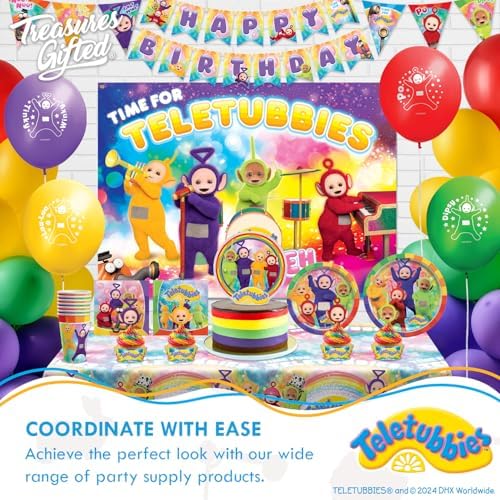 Treasures Gifted Officially Licensed Teletubbies Cake Decorations - 1 Cake Topper & 24 Cupcake Toppers & Wrappers - Teletubbies Birthday Party Decorations - Party Supplies (Pack of 2) - Image 7