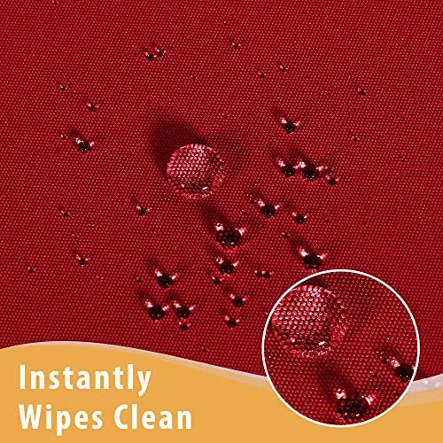 Obstal 2 Pack 6FT Red Table Cloths for Standard Folding Tables - Image 3