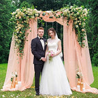 Fomcet Square Backdrop Stand Metal Gold 6.6FT x 5.2FT Wedding Arch Stand - Image 3