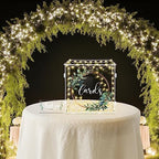 OurWarm Acrylic Wedding Card Box with Lock, DIY Gift Card Box for Wedding Reception with Slot, Clear Wedding Envelope Money Card Box for Party Graduation Baby Shower Birthday Decorations - Image 6