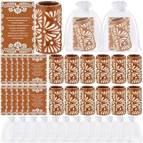Cielito Lindo Party Favors, 12 Set, Terracotta, Handleless by Unknown
