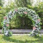 AVIVIHO 105pcs Blush Fake Flowers Hydrangea Artificial Flowers Bulk (Not Squished, No Steaming Need) Silk Flowers with Stems for Wedding Decor,Home,Baby Shower,Table Centerpieces Decoration - Image 6