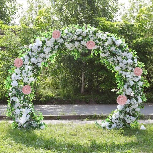 AVIVIHO 105pcs Blush Fake Flowers Hydrangea Artificial Flowers Bulk (Not Squished, No Steaming Need) Silk Flowers with Stems for Wedding Decor,Home,Baby Shower,Table Centerpieces Decoration - Image 6