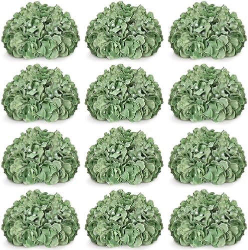Sage Green Hydrangea Flower Balls for Centerpieces,12 PCS, 8 Inch by DIYDOFUN