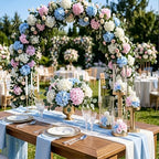 Auihiay 64Pcs Hydrangea Artificial Flowers Bulk, Faux Hydrangea Flowers - Image 6