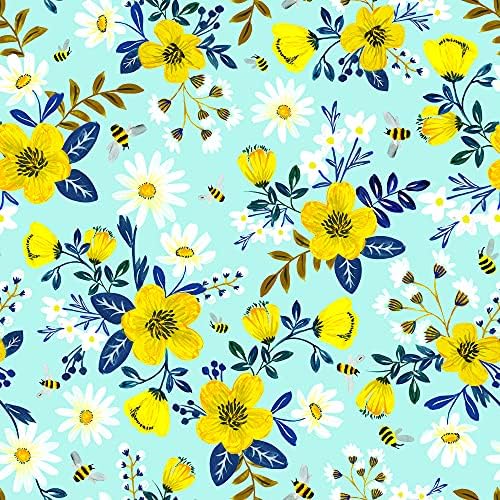 Jillson Roberts All Occasion Wrapping Paper Roll Bundle Florals, (12.5 sq ft per roll, 75 Total Sq Ft) for Easter, Mothers Day, Birthdays, Bridal Showers, Baby Showers, 6 Pack - Image 7