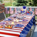Funnymoom 452 Pcs Patriotic Paper Plates Napkins Cups Set Party Supplies - Image 6