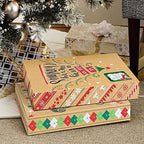 12 Kraft Christmas Gift Boxes with Lids for wrapping Large Clothes and 80 Foil Christmas Gift Stickers (Assorted size for wrapping Robes, Sweater, Coat, Shirts and Clothes xmas Holiday Present) - Image 4