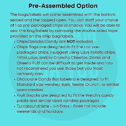 Personalized Chip Bags (Pre assembled, Mermaid) - Image 2