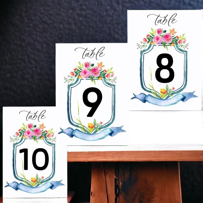 Wedding Design Table Number Cards Double Sided Party Table Numbers for Reception Baby Shower Anniversary Birthday Bridal Party 5x7 100 Pcs - Image 3