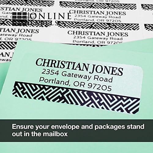 OnlineLabels 2.625" x 1" Labels - Clear Gloss - Inkjet - 100 Sheets - Image 6