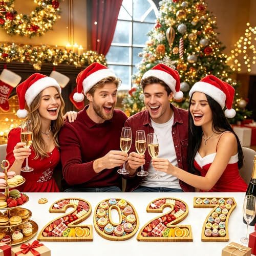 2027 Charcuterie Numbers Fillable Wooden Boards Boxes Party Serving Trays - Image 5