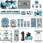 Cocomigo One Happy Dude Birthday Decorations, All-in-1 Party Set Serves 25 - Image 2