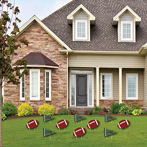Big Dot of Happiness End Zone - Football Lawn Decorations - Outdoor Baby Shower or Birthday Party Yard Decorations - 10 Piece - Image 3