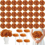 56 Pcs Peonies Artificial Flowers, 4.7’’ Fake Peonies - Dark Brown by Scawim