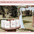 PerKoop 60 Pack Thank You Paper Gift Bags, Classic, Rose Gold - Image 6