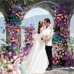 Putros Arch Backdrop Stand, 7.2ft & 6ft, Metal Wedding Arch Stand, White - Image 2