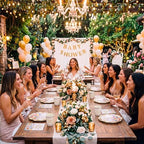 Pickmesh 250 Pcs Love in Bloom Bridal Shower Disposable Tableware Set Floral Love in Bloom Disposable Paper Plates Napkins and Cups for Wedding Party Supplies Bridal Shower Engagement, Serve 50 Guest - Image 5