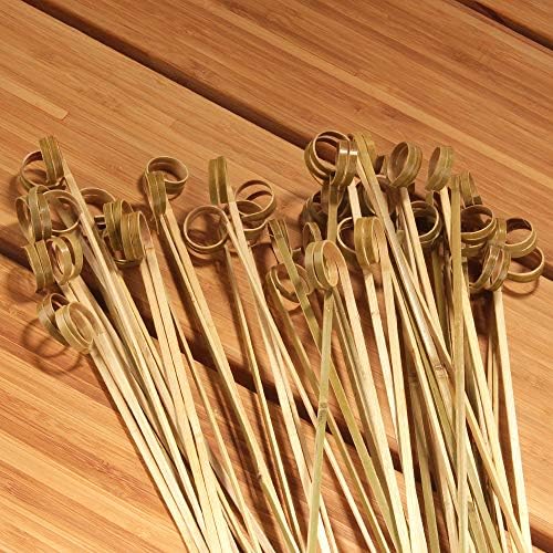 BambooMN Loop Ring Card Holder Gardening Flower and Lawn Sticks - 17" (43cm) - 100 Pieces - Image 4