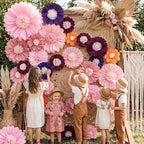 ForraFun 36 Pcs Morandi Giant Paper Flowers Decoration for Wall Sizes 10" to 24'' Tissue Paper Pom Poms in 5 Flower Wall Backdrop Decor for Fiesta Mexican Wedding Baby Shower Bridal Shower Party by Unknown