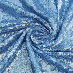 Baby Blue Sequin Tablecloth 90x156 Inch Glitter Table Cover Seamless Fabric - Image 5