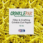 10LB Yellow Crinkle Paper Filler USA Made by CrinklePak