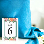 Flower Table Cards Number 1-40 Double Sided For Wedding Reception Event Party Baby Shower Birthday 4x6, AT-TABLE-CARD-867 - Image 2