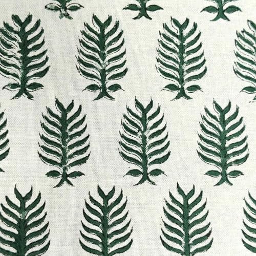 Ridhi Emerald Green Hand Block Print Cotton Tablecloth 102 x 48 Inch - Image 5