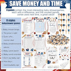 Funnymoom 426 Pcs Little Slugger Baseball Baby Shower Games Set, 8 Games - Image 4