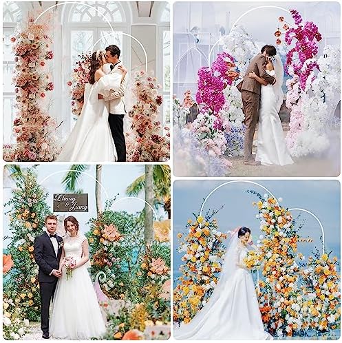 Putros Arch Backdrop Stand, 7.2ft & 6ft, Metal Wedding Arch Stand, White - Image 6