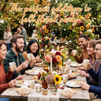 Pickmesh 400 Pcs Fall Floral Plates and Napkins Set for 50 Guests - Image 4