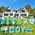 Its a Boy Decorations Yard Signs, 11 Pcs, 16 In, Baby Shower Lawn Sign by Marsui