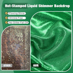 10x10FT Green Sequin Backdrop Curtain for Party - 2 Panels 5x10FT Wrinkle-Free Shimmer Drapes for Birthday, Wedding, Christmas, Decorations & Photography - Image 6
