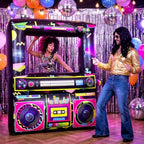 Soulchen 6x5ft Inflatable Boombox Archway LED 90s Party Decor Hip Hop Disco - Image 4