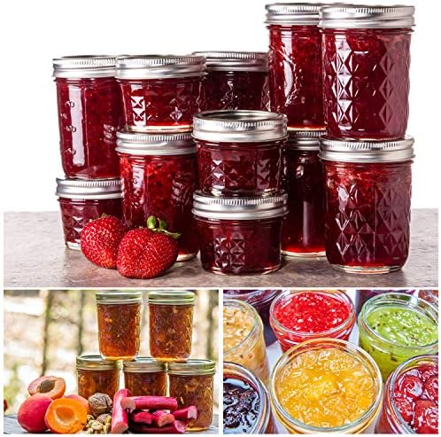 SPANLA Mason Jars Variety Pack, 24 Pack Canning Jars with Regular Lids - Image 6