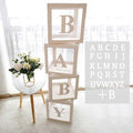 QIFU Baby Shower Boxes Decoration, 31 Pieces Transparent Balloon Box + 27 by Unknown