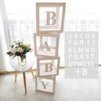 QIFU Baby Shower Boxes Decoration, 31 Pieces Transparent Balloon Box + 27 by Unknown