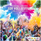 Color Blaze Holi Color Run Powder - 20 lbs Bulk - 5 lbs of 4 Colors - Image 3