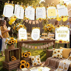 Funnymoom 426 Pcs Sunflower Baby Shower Games Set, 8 Games - Image 6