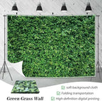 Green Leaves Backdrop - Nature Greenery Polyester Photography Background for Birthday Wedding Decor Soft Fabric Wall Banner | Baby Shower, Safari, Dinosaur Theme Photo Booth(8x6ft) - Image 2