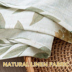 H.VERSAILTEX Linen Table Cloths Floral Printed Tablecloth Spill-Proof Waterproof Table Cover for Dining Buffet Feature Soft and Thick Fabric Wrinkle Free, 60 x 120 Inch, Adela Botanical Motif - Sage - Image 3