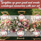 Funnymoom 250 Pcs Floral Wildflower Paper Plates Cups and Napkins Serves 50 - Image 5